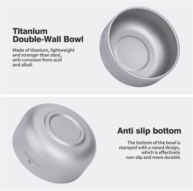 Титанова миска з подвійними стінками Boundless Voyage