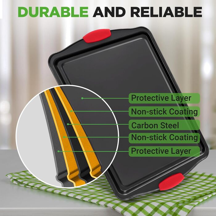 Набор форм для выпечки из 8 предметов, с антипригарным покрытием Nutrichef