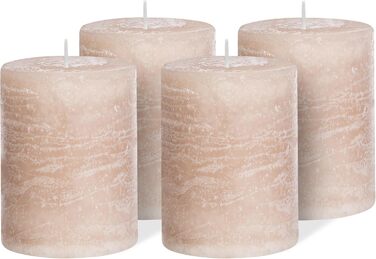 Набір із 4 свічок  7 x 10 см Brandsseller