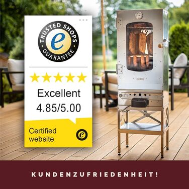 Коптильна шафа на 10 кг м'яса електрична з підставкою 2000 Вт Kaiser Company