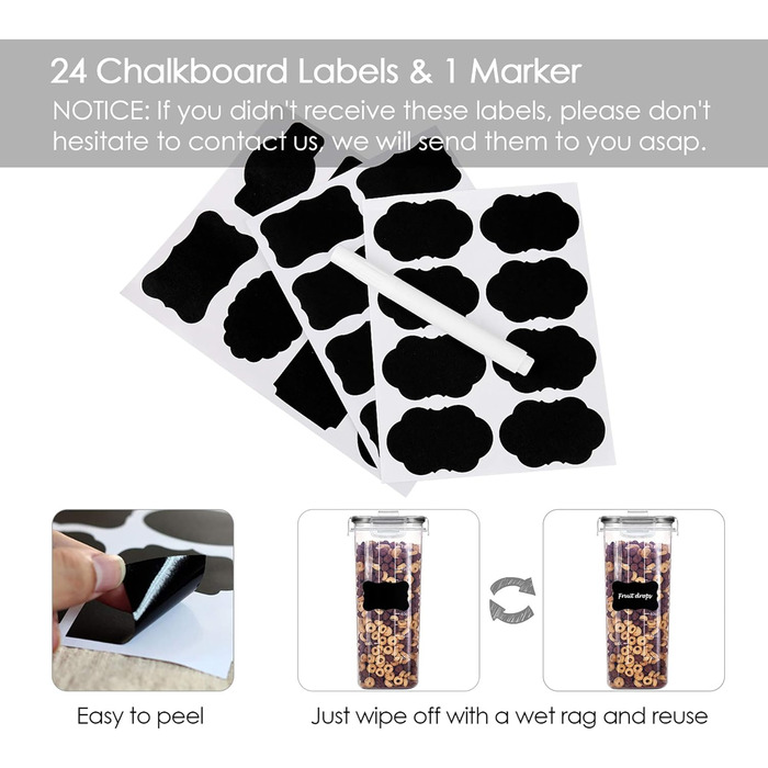 Набір банок для зберігання Vtopmart