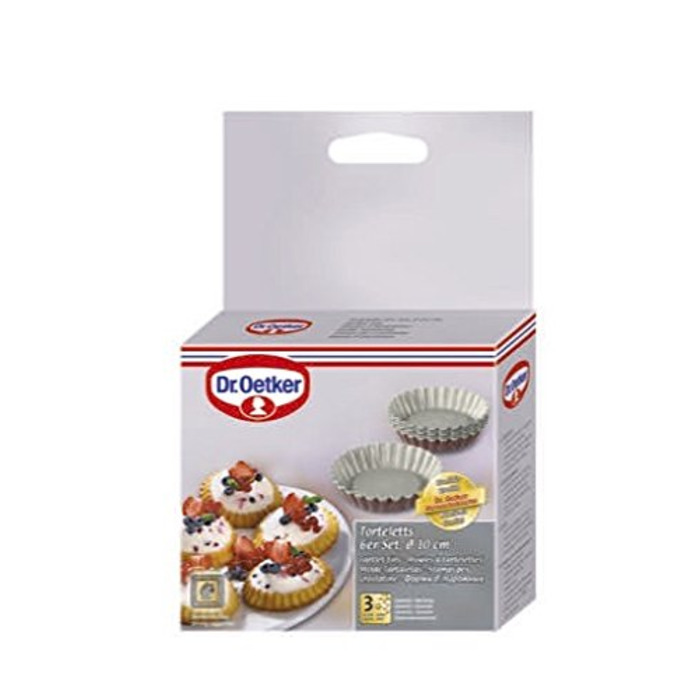 Набір форм для випічки тарталеток 6 шт. червоний Dr. Oetker
