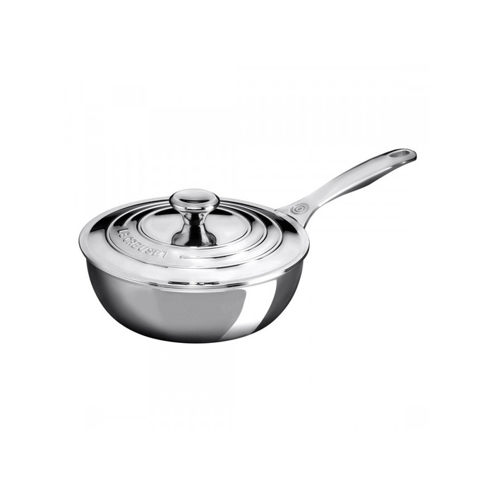 Професійна сковорода з кришкою 20 см 3 PLY PLUS Le Creuset