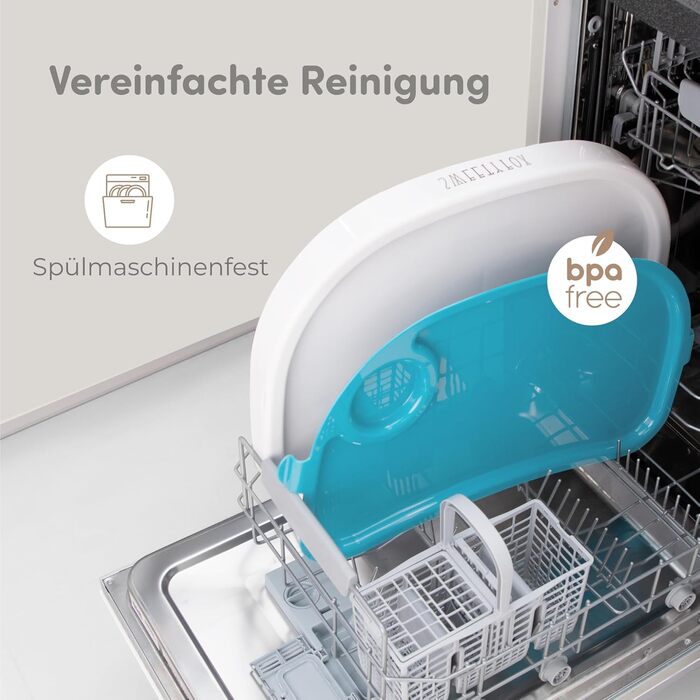 Дитячий стільчик для годування від 6 місяців синій Sweety Fox