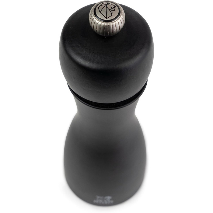 Мельница для перца Мельница для соли Таити 15 см Duo Перец Кристаллическая соль - Классическая регулировка помола - Изготовлен из древесины, сертифицированной PEFC - Французское ноу-хау - Черный и матовый белый Перец/Соль Белый/Черный Набор мельниц