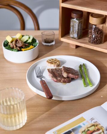 Набір посуду Richmount Nebula для 6 осіб, набір тарілок та мисок із 18 предметів, набір посуду з крапчастої кераміки, можна мити в мікрохвильовій печі та посудомийній машині, сервіз Nebula для 6 осіб (різнокольоровий, сервіз Nebula для 4 осіб)