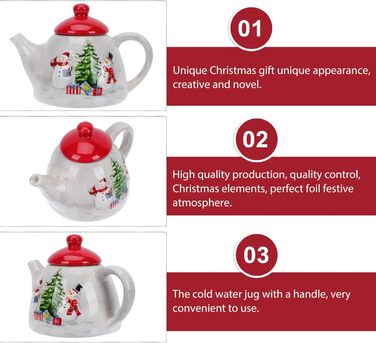 Різдвяний чайник, порцеляновий BESTonZON