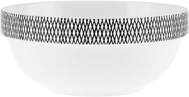 Набір кістяного посуду Karaca Streamline Fallon нового покоління, 59 предметів, 12 персон, новий кістяний обідній сервіз, виготовлення та дизайн, декоративний, натуральний, їдальня