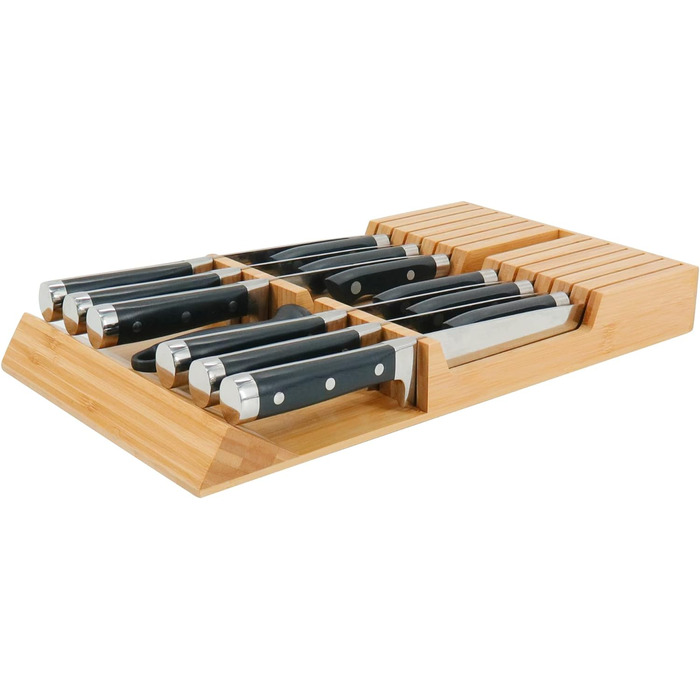 Блок для 12 ножів та 1 мусату для заточування ножів Utoplike