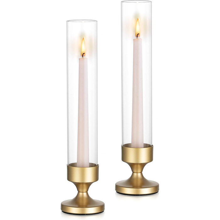 Скляний циліндричний свічник 2 шт. 31 см NUPTIO