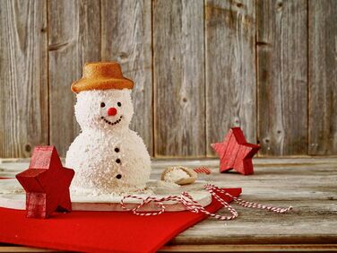 Форма для випічки у вигляді сніговика Еміля двостороння, 17 х 10 х 17,2 см, RBV Birkmann