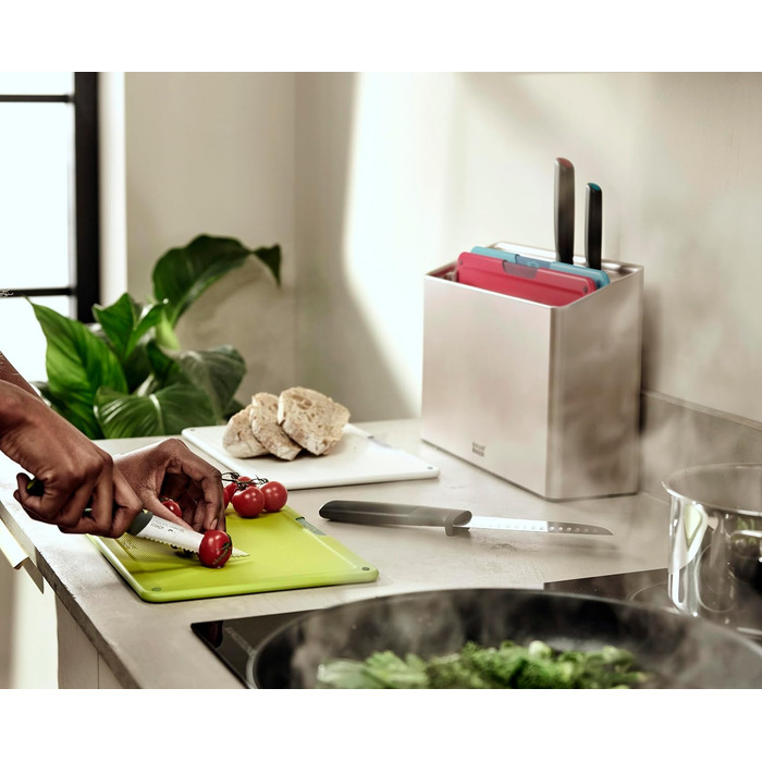 Набір обробних дощок та ножів, 8 предметів в корпусі, різнокольоровий Folio Icon Plus Joseph Joseph