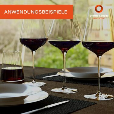 Набор бокалов для белого вина из 6 шт. / Хрустальный бокал / Бокал для белого вина / Набор бокалов для вина высокого качества / Бокалы для вина Stlzle (Бокалы для бордо)