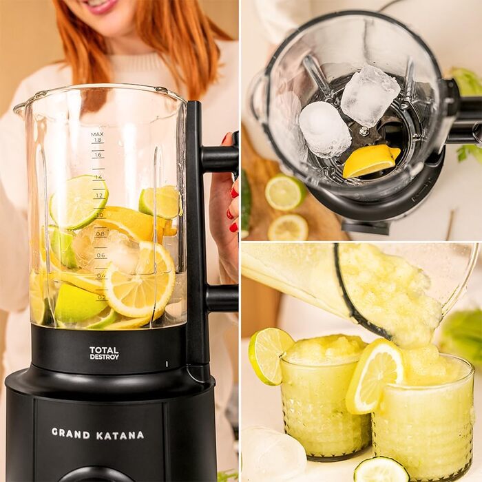 Блендер настільний 2700 Вт, 1,8 л Grand Katana 2700MAX Total Destroy Screen B Cecotec