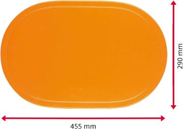 Килимки/килимки Westmark, 4 шт. и, 45,5 x 29 см, вініл, синій/ Saleen Edition Fun (помаранчевий)