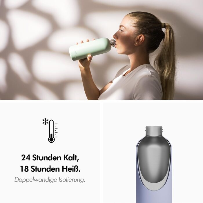 Термопляшка 500 мл, Taupe KIVY