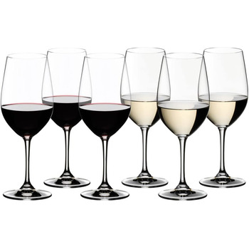 Набір келихів для червоного та білого вина 400 мл, 6 предметів, Vinum Riedel