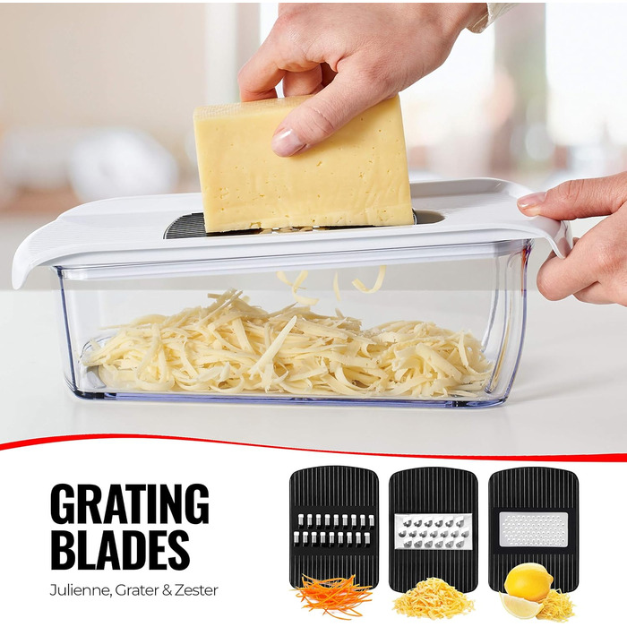 Овощерезка черно-белая, пластик fullstar