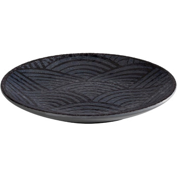 Тарілка меламінова 14,5 см, чорна з хвильовим декором DARK WAVE APS