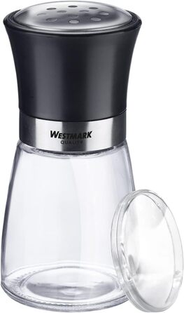 Дисплей Westmark, Вміст 6 дозаторів, Ємність 190 мл кожен, Скло/Нержавіюча сталь/Пластик, Прозорий/Чорний/Сріблястий, 63592611 (Шейкери для спецій, грубі, , Чорні)