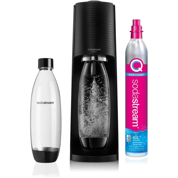 Набір для газування води, 5 предметів, чорний Terra SodaStream