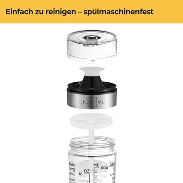 Шейкер для салатної заправки 500 мл Silberthal