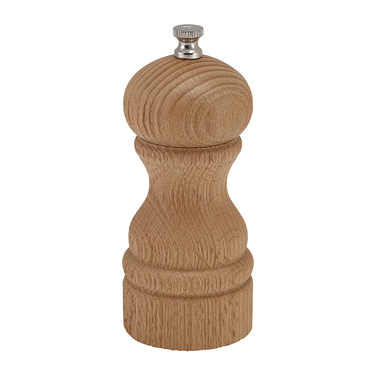 Млин для солі та перцю, 13 см, світле дерево з текстурою, GenWare