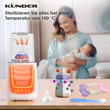 Підігрівач дитячих пляшечок 10 в 1 KUNDER