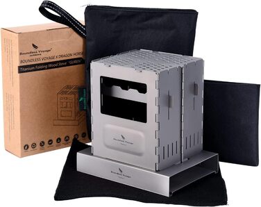 Складная дровяная печь с креплением для наружного отдыха, кемпинга Boundless Voyage