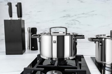 Набір каструль з нержавіючої сталі, 9 предметів чорний Bellasera Zwilling