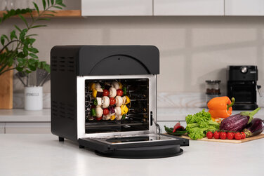 ARDESTO Мультипіч, 1700Вт, об'єм-14.5л, сенсорне керування, 50-220°C, нержав.сталь/пластик, сіро-чорний