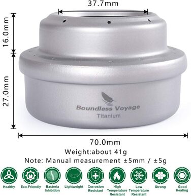 Титанова дров'яна піч зі знімними підставками iBasingo