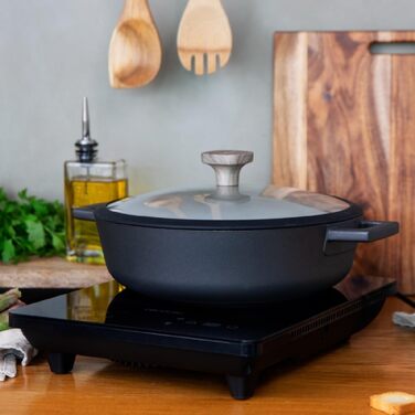 Плита индукционная 2000 Вт портативная Full Crystal Onyx Cecotec