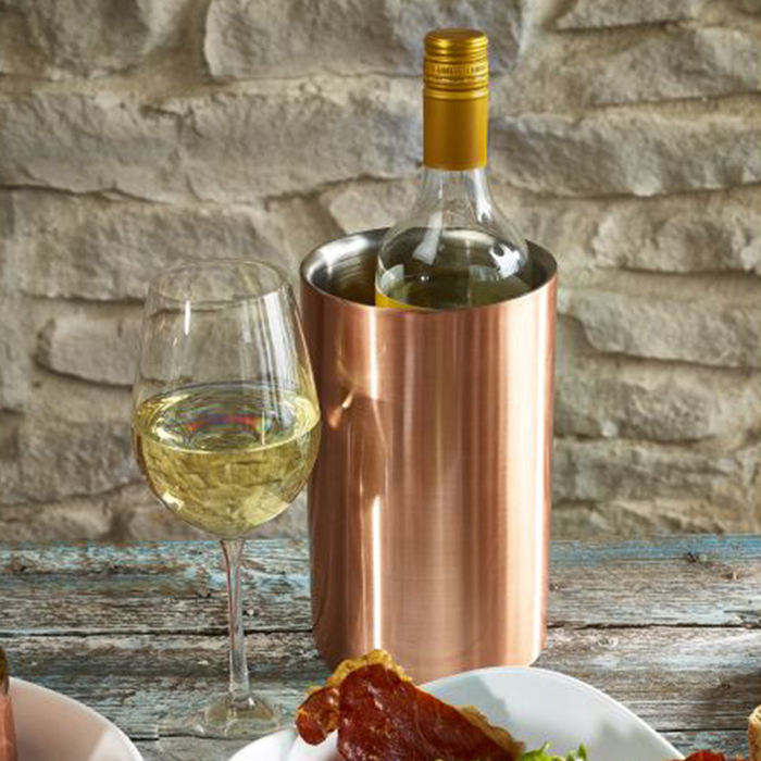 Кулер, охолоджувач для вина 12*20 см, мідне покриття GenWare