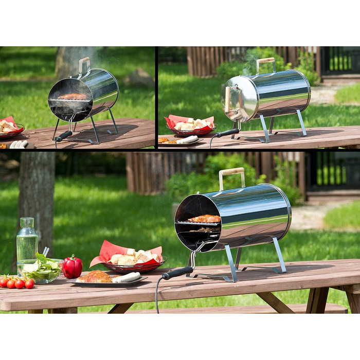 Електрична коптильня  до 250 °C, 1100 Вт, 25 x 25 x 46 см Rosenstein & Söhne