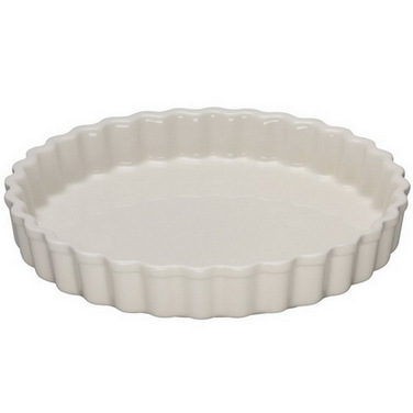 Блюдо кругле хвилясте для запікання 28 см, кремове Le Creuset