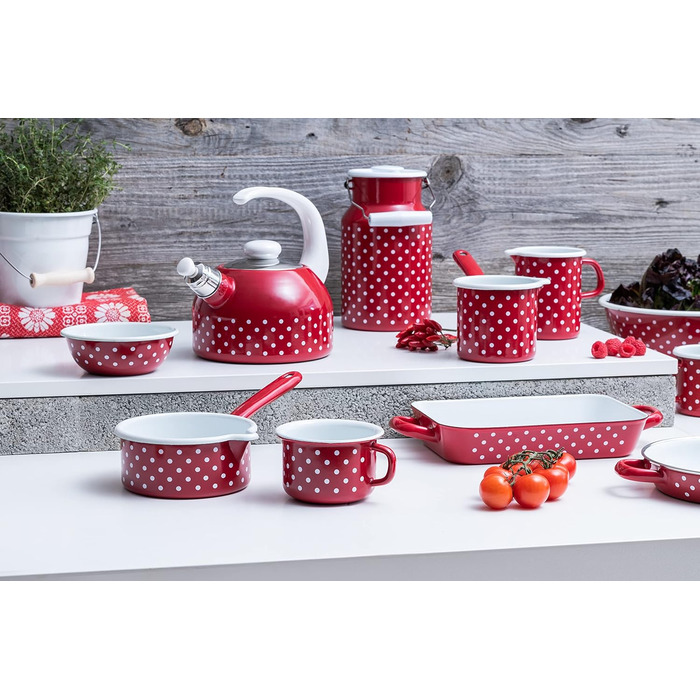 Глек для молока 2л, червоний Riess