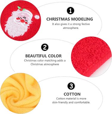 Набір з 4 різдвяних кухонних рушників 45 x 32 см EXCEART