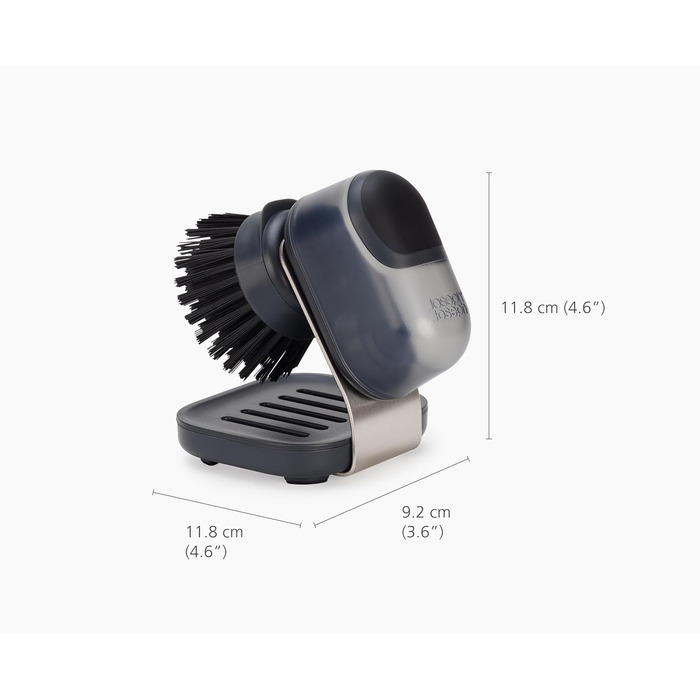 Компактна щітка для миття посуду з підставкою 11,8x9,2x11,8 см Joseph Joseph