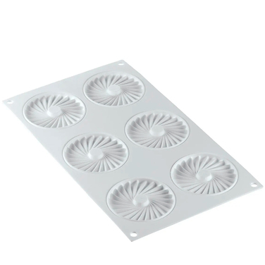 PLISSÉ 23 Форма силіконова 1 шт. Ø75 h7,7 mm, 23 ml x 6 tot. 138 ml;