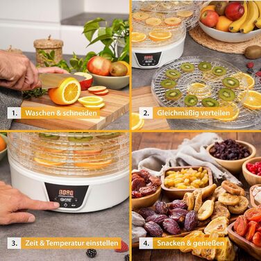 Дегідратор на 5 полиць, 380 Вт, круглий TZS First Austria