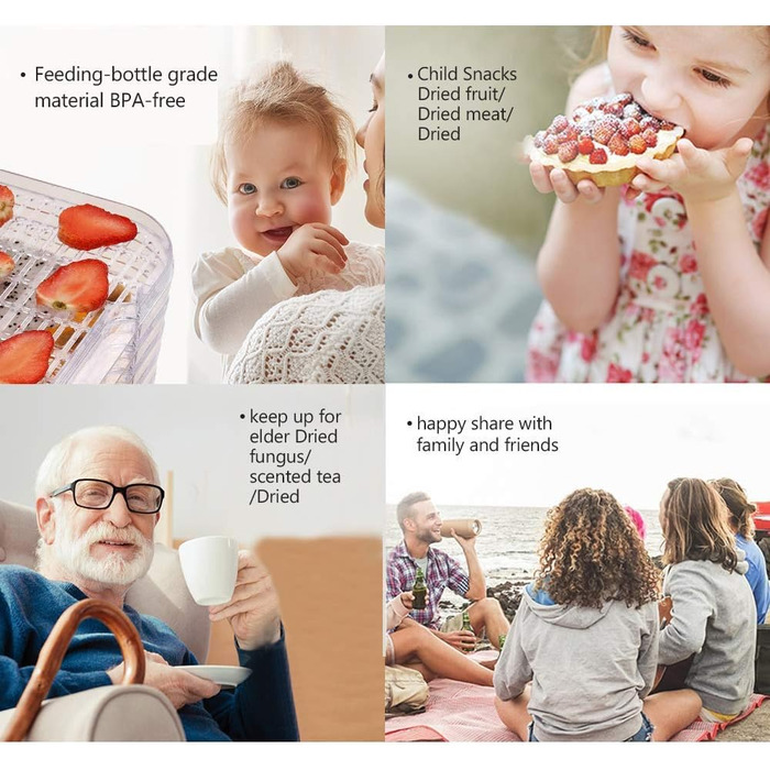 Дегидратор на 8 полок с контролем температуры, 400 Вт серебристый COOCHEER