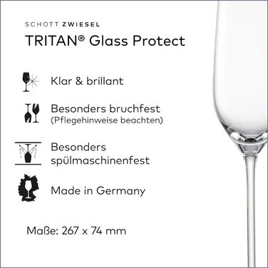 Келих для шампанського 0,24 л, набір 6 предметів, Fortissimo Schott Zwiesel