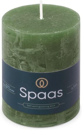 Свічка, темно-зелена Spaas Rustic Pillar