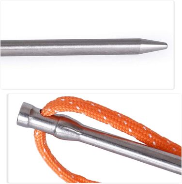 Титановые колышки для палатки 15,8 г. 8 шт. iBasingo