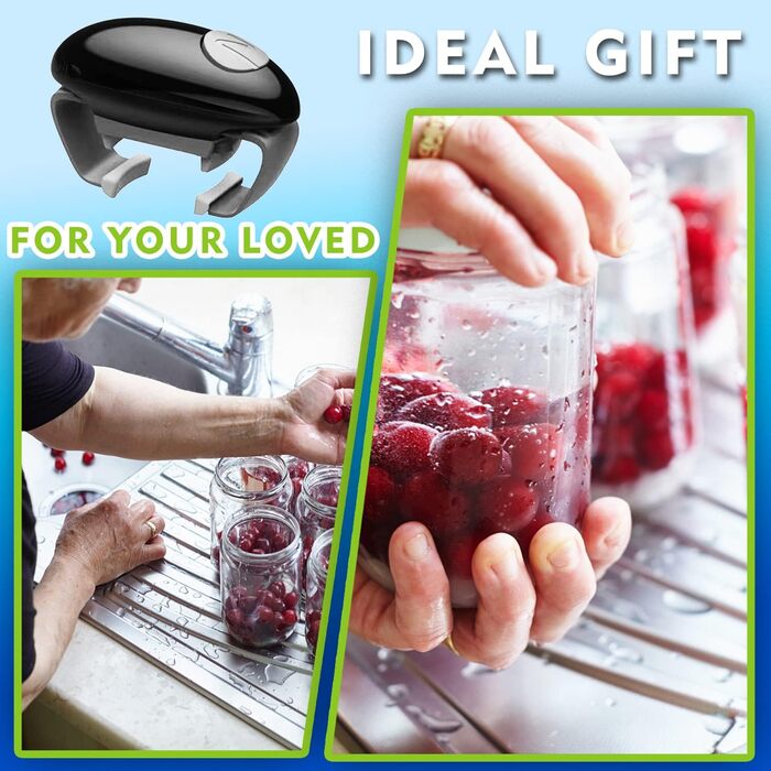 Відкривачка для банок електрична чорна Chulovs