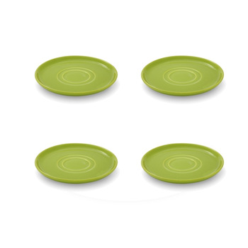 Набір блюдець 15 см, 4 предмета, лаймовий Happymix Friesland