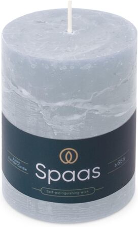 Свічки Spaas Rustic Pillar 80/110 мм 65 шт. - (Світло-блакитні)