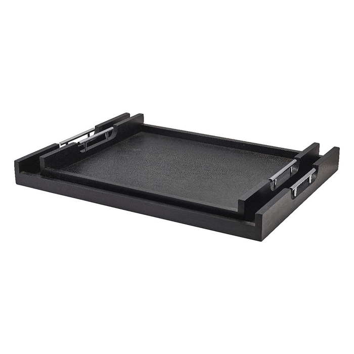 Поднос 65*49 см, деревянный, черный, Solid Black, GenWare