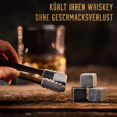 Набір склянок для віскі, аксесуари для віскі та 4 камені для віскі Whisiskey